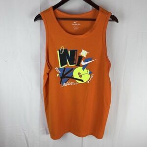 Nike Shirt‎ Mens Medium Dri-FIT Athletics Retro Graphic Tank Top DM6261-834
